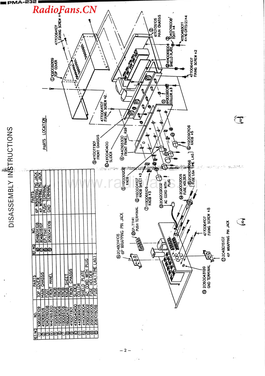Denon-PMA232-int-sm维修电路图 手册.pdf_第3页