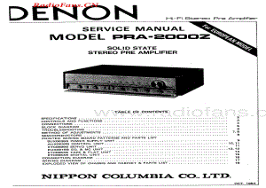 Denon-PRA2000Z-pre-sm维修电路图 手册.pdf