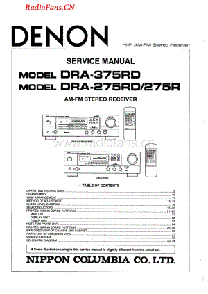Denon-DRA275R-rec-sm维修电路图 手册.pdf