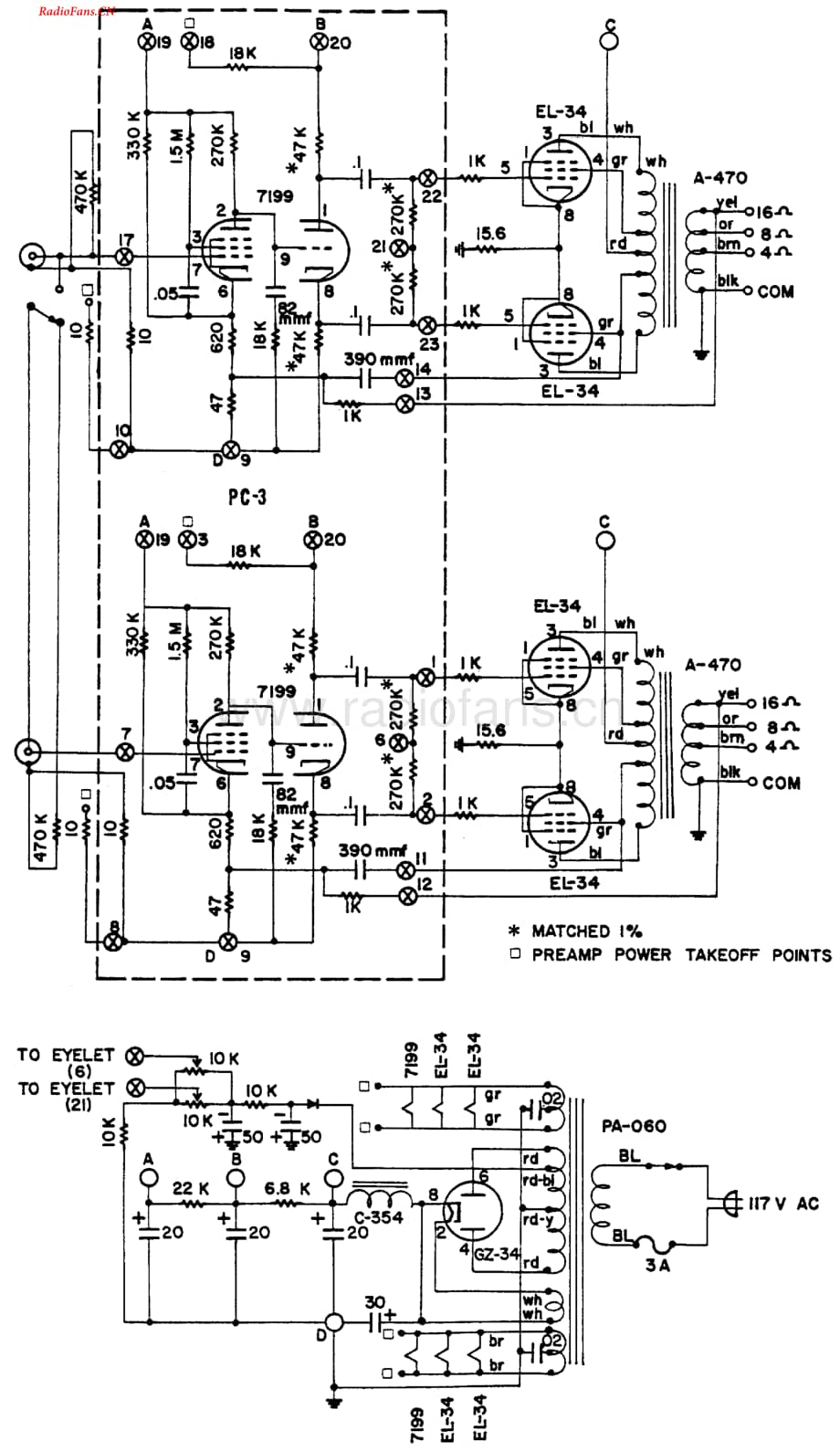 Dynaco-STEREO70-pwr-sch维修电路图 手册.pdf_第1页