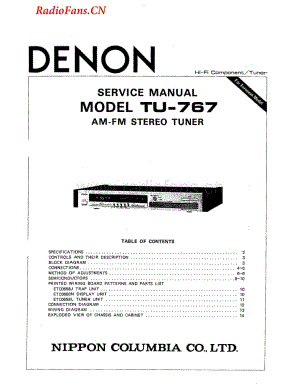 Denon-TU767-tun-sm维修电路图 手册.pdf