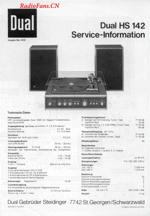 Dual-HS142-tt-sm维修电路图 手册.pdf