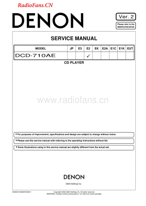 Denon-DCD710AE-cd-sm维修电路图 手册.pdf