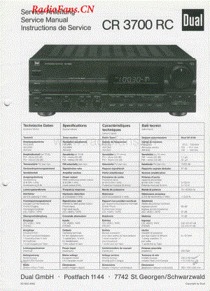 Dual-CR3700RC-rec-sm维修电路图 手册.pdf