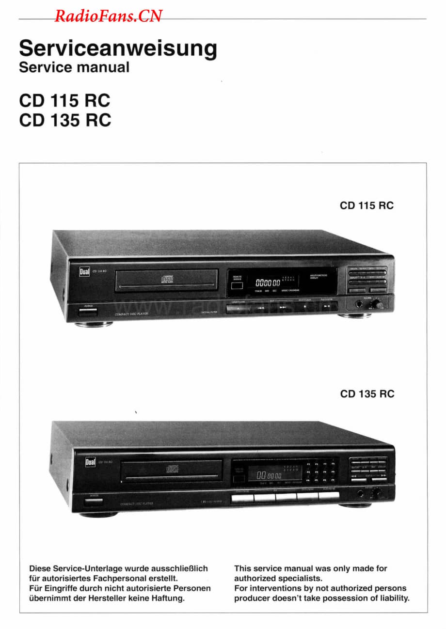 Dual-CD135RC-cd-sm维修电路图 手册.pdf_第1页