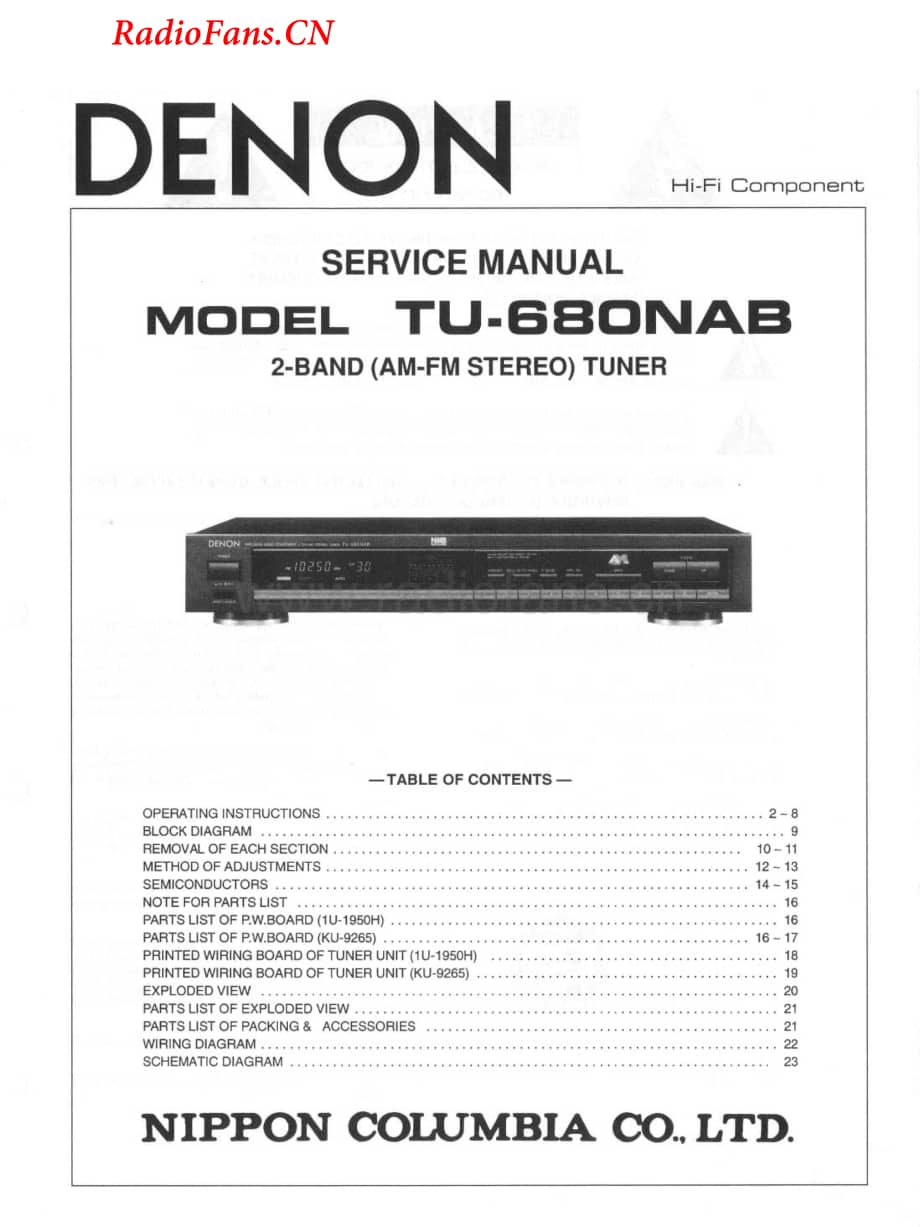 Denon-TU680NAB-tun-sm维修电路图 手册.pdf_第1页
