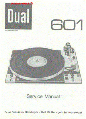 Dual-601-tt-sm维修电路图 手册.pdf