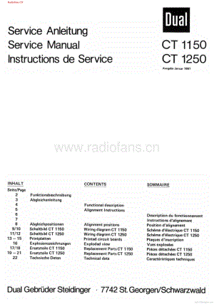 Dual-CT1150-tun-sm维修电路图 手册.pdf