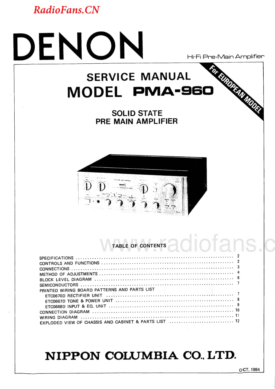 Denon-PMA960-int-sm维修电路图 手册.pdf_第1页