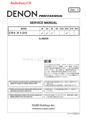 Denon-DNX120-mix-sm维修电路图 手册.pdf
