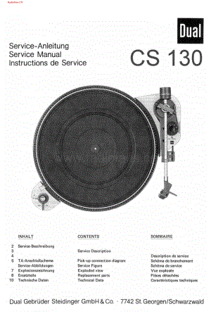 Dual-CS130-tt-sm维修电路图 手册.pdf
