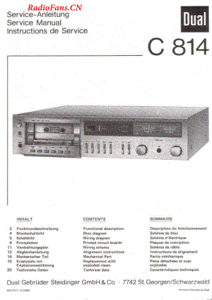 Dual-C814-tape-sm维修电路图 手册.pdf