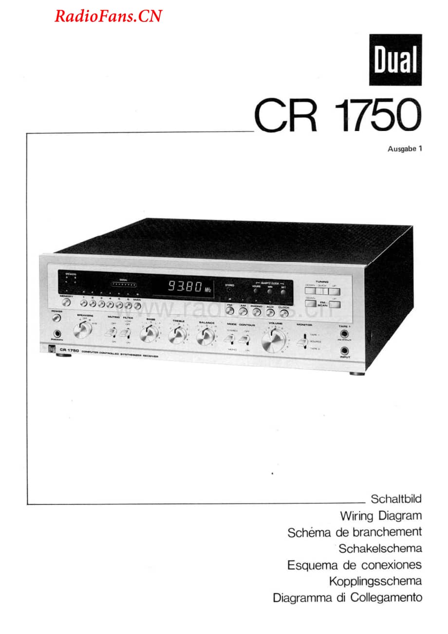 Dual-CR1750-rec-sch维修电路图 手册.pdf_第1页