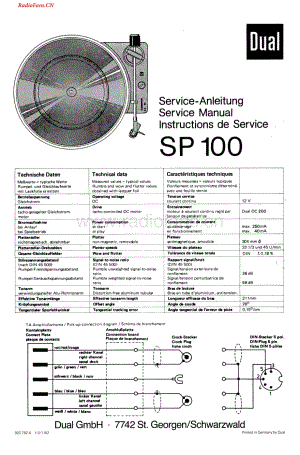 Dual-SP100-tt-sm维修电路图 手册.pdf