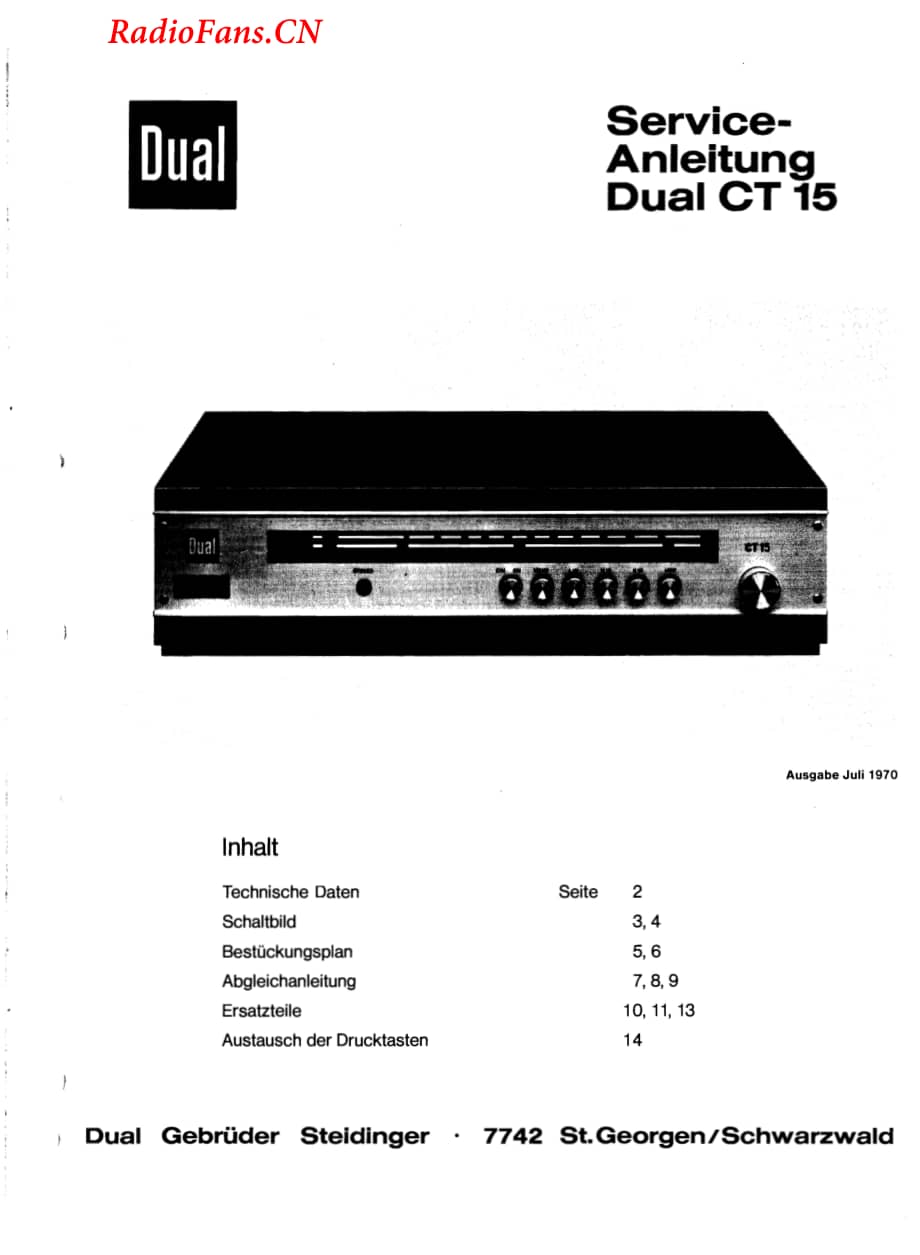 Dual-CT15-tun-sm维修电路图 手册.pdf_第1页