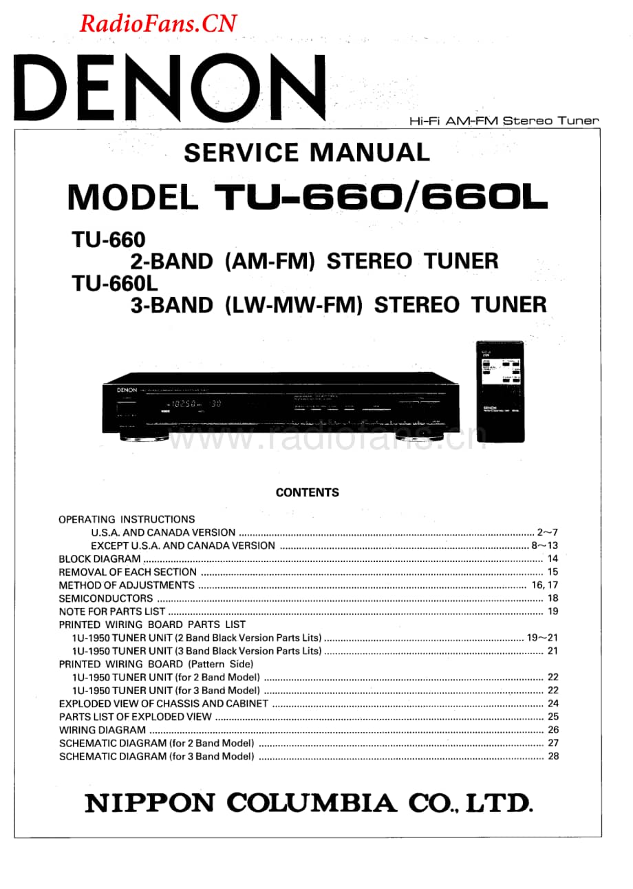 Denon-TU660L-tun-sm维修电路图 手册.pdf_第1页