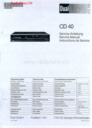 Dual-CD40-cd-sm维修电路图 手册.pdf