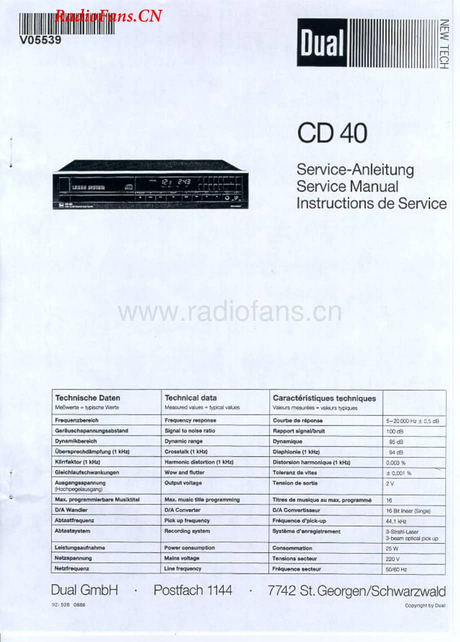 Dual-CD40-cd-sm维修电路图 手册.pdf_第1页
