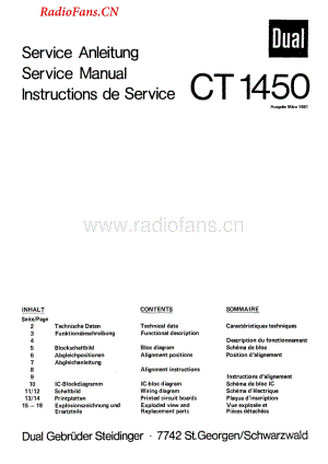 Dual-CT1450-tun-sm维修电路图 手册.pdf