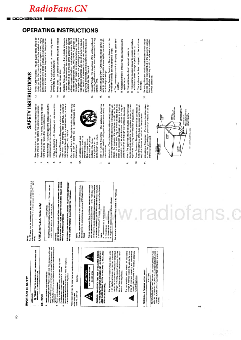 Denon-DCD425-cd-sm维修电路图 手册.pdf_第2页