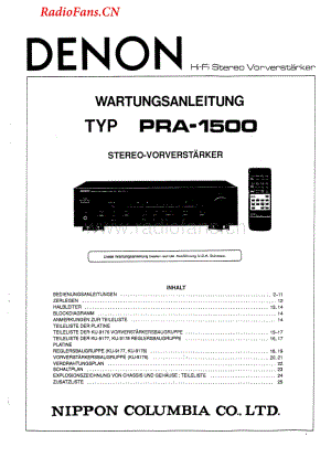 Denon-PRA1500-pre-sm维修电路图 手册.pdf