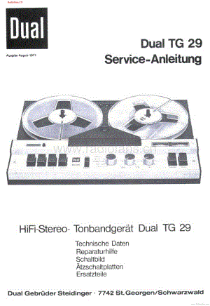 Dual-TG29-tape-sm维修电路图 手册.pdf