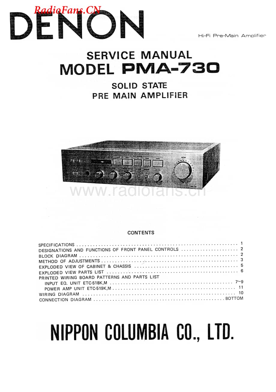 Denon-PMA730-int-sm维修电路图 手册.pdf_第1页