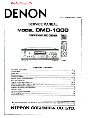 Denon-DMD1000-dat-sm维修电路图 手册.pdf