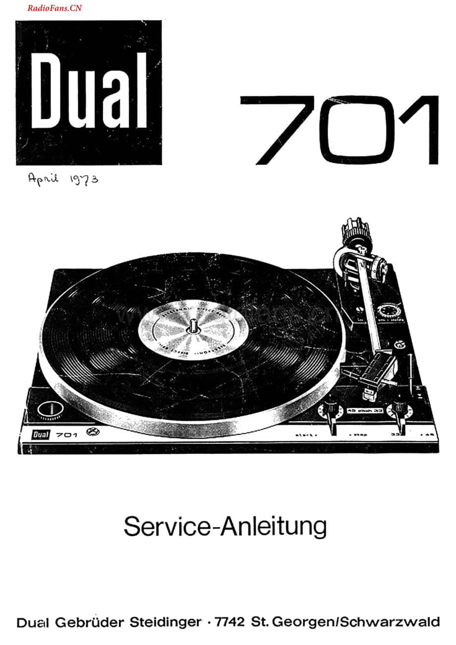 Dual-701-tt-sm2维修电路图 手册.pdf_第1页