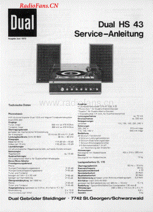 Dual-HS43-tt-sm维修电路图 手册.pdf