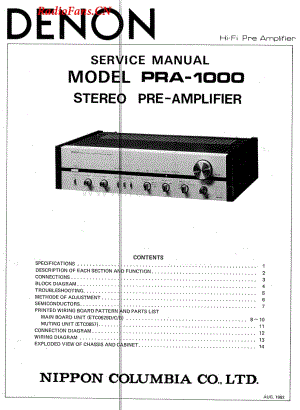 Denon-PRA1000-pre-sm维修电路图 手册.pdf