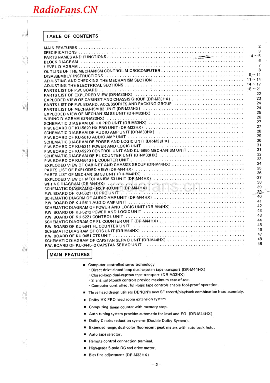 Denon-DRM33HX-tape-sm维修电路图 手册.pdf_第2页