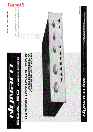 Dynaco-SCA50-int-sm维修电路图 手册.pdf