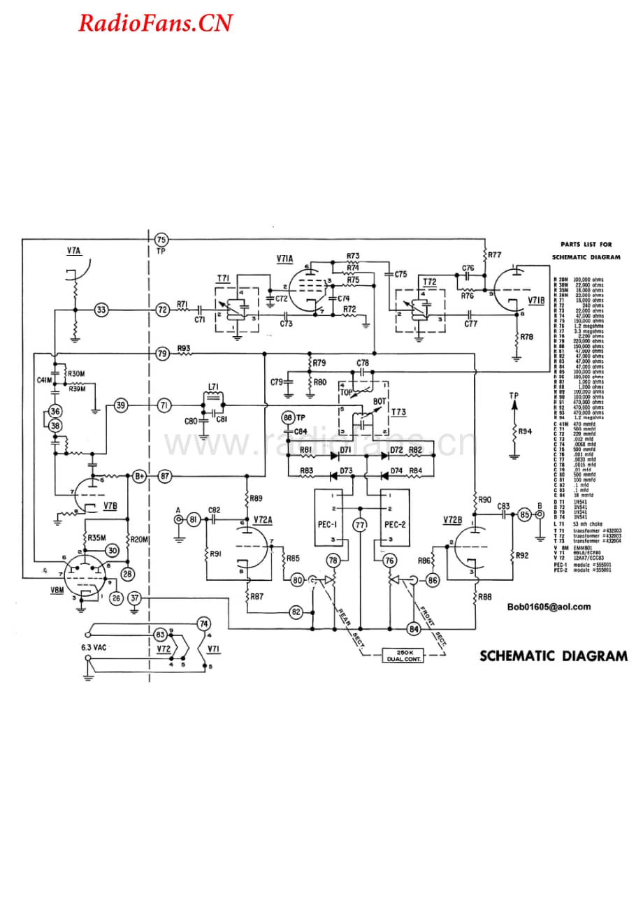 Dynaco-FMX3-tun-sch维修电路图 手册.pdf_第1页