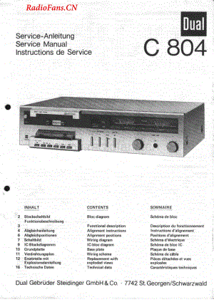 Dual-C804-tape-sm维修电路图 手册.pdf