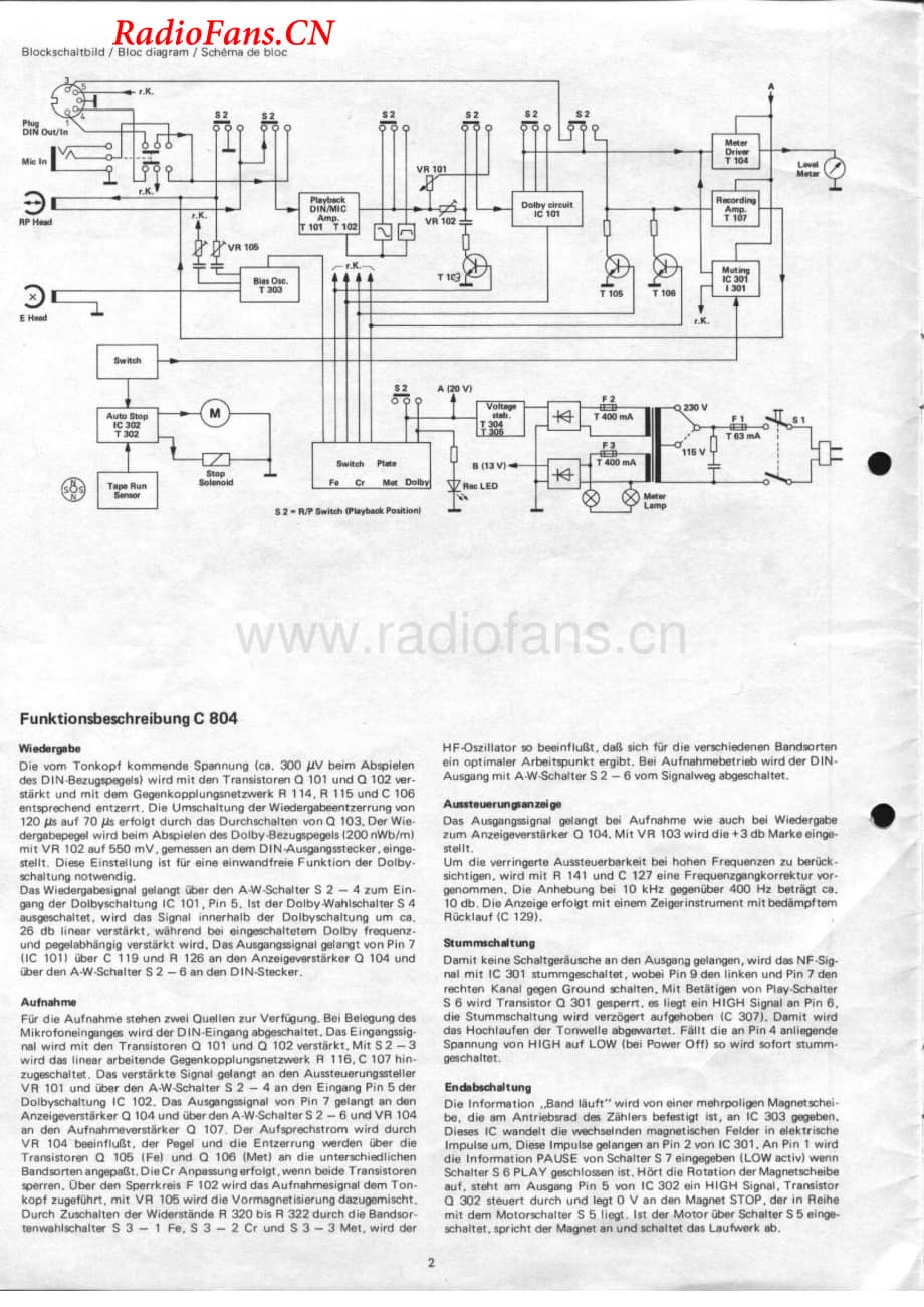 Dual-C804-tape-sm维修电路图 手册.pdf_第2页