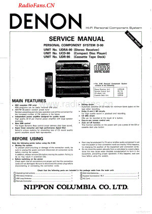 Denon-UDR90-tape-sm维修电路图 手册.pdf