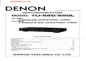 Denon-TU550L-tun-sm维修电路图 手册.pdf