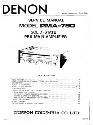 Denon-PMA790-int-sm维修电路图 手册.pdf