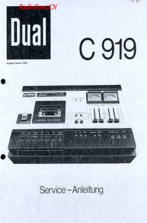 Dual-C919-tape-sm维修电路图 手册.pdf