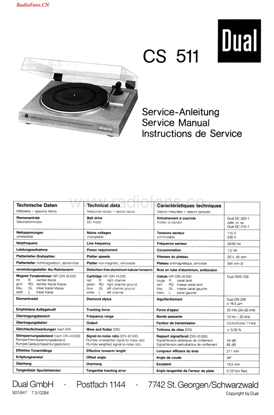 Dual-CS511-tt-sm维修电路图 手册.pdf_第1页