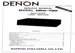 Denon-DRA750-rec-sm维修电路图 手册.pdf