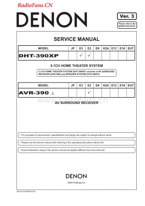 Denon-DHT390XP-avr-sm维修电路图 手册.pdf