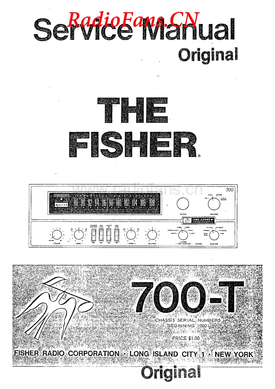 Fisher-700T-rec-sm维修电路图 手册.pdf_第1页