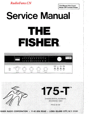 Fisher-175T23-rec-sm(1)维修电路图 手册.pdf