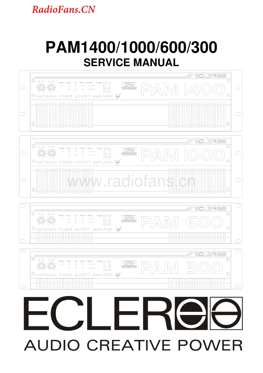 Ecler-PAM1000-pwr-sm维修电路图 手册.pdf_第1页