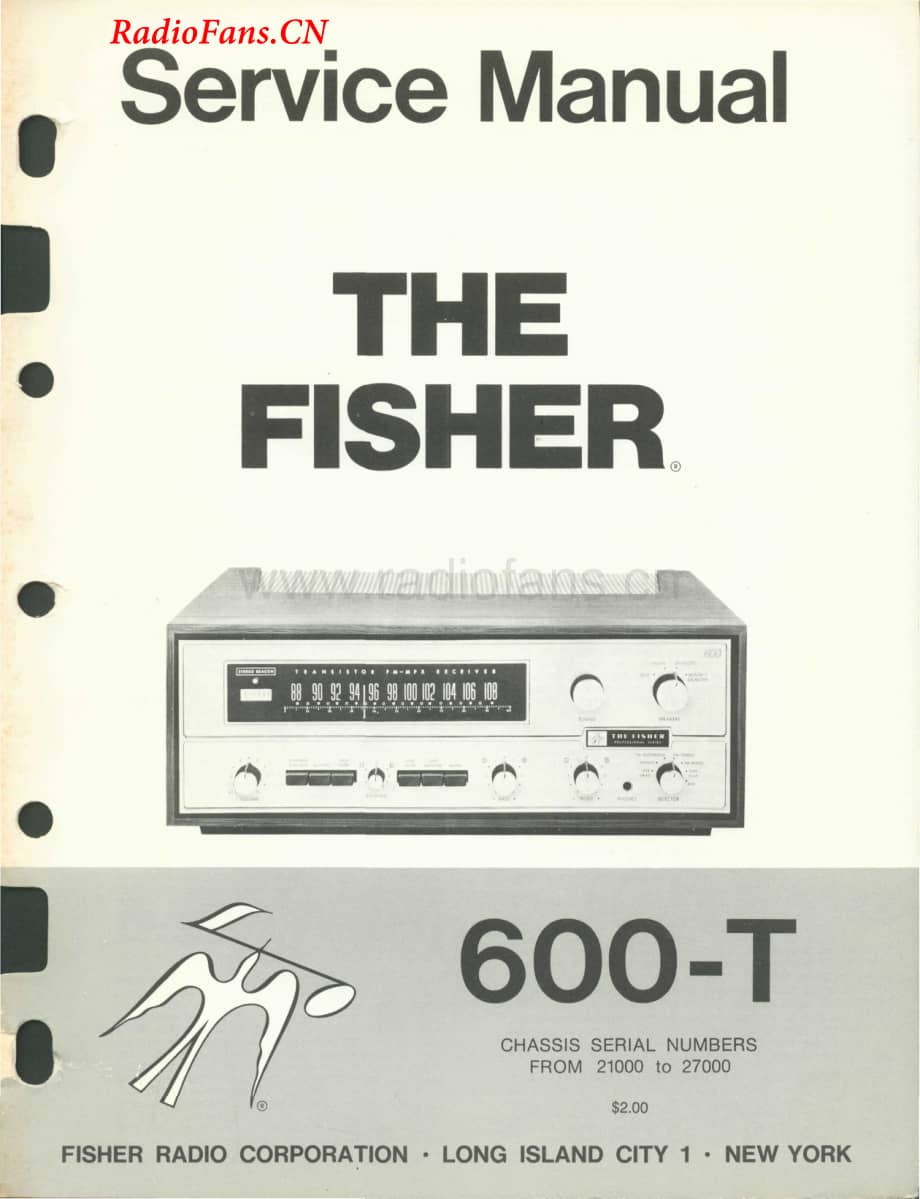 Fisher-600T-rec-sm1维修电路图 手册.pdf_第1页