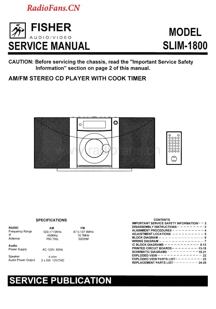 Fisher-SLIM1800-mc-sm维修电路图 手册.pdf_第1页
