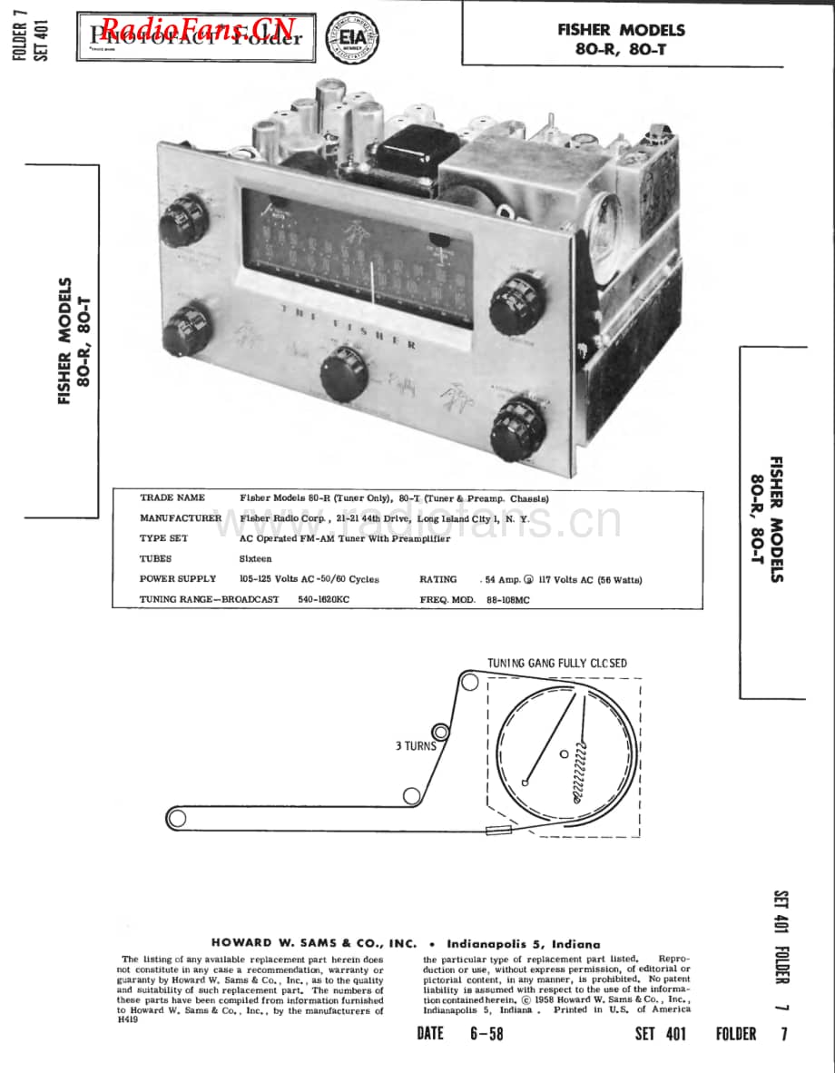 Fisher-80R-rec-sm维修电路图 手册.pdf_第1页
