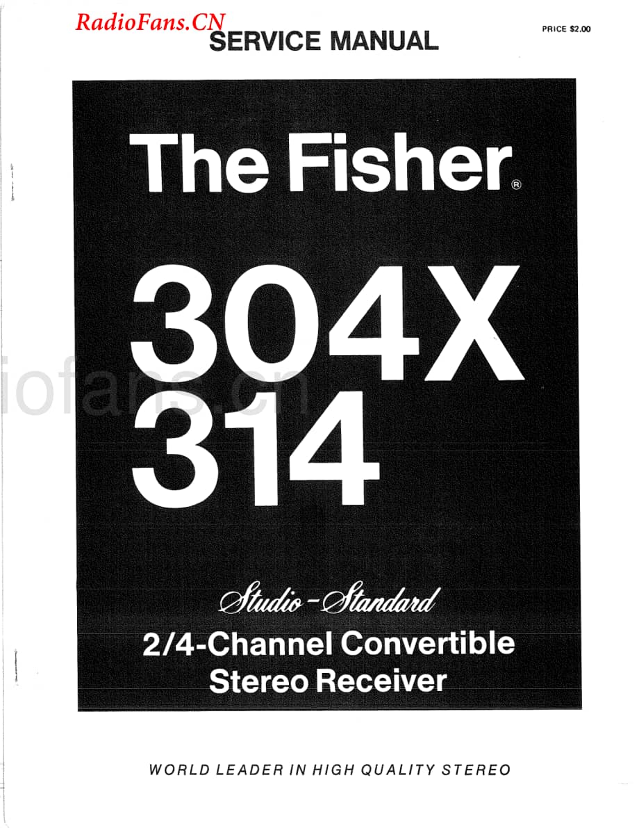 Fisher-304X-rec-sm维修电路图 手册.pdf_第1页